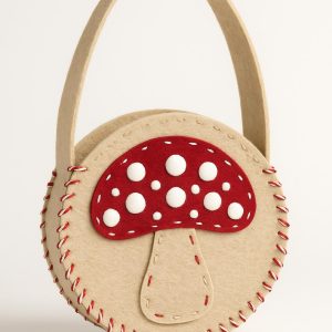 mantar desenli çanta